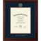 Framerly - University of Virginia 17"w x 22"h Diploma Frame - Gold Embossed Diploma Frame - Cherry Moulding with Navy and Orange Matting